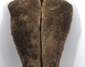 Rare Vintage 1930's Sheared Beaver Fur Shawl Great Gatsby Era Wrap Flapper Stole