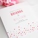 Confetti Wedding Program - Trifold Wedding Program - Modern with Dots, Confetti - Sample
