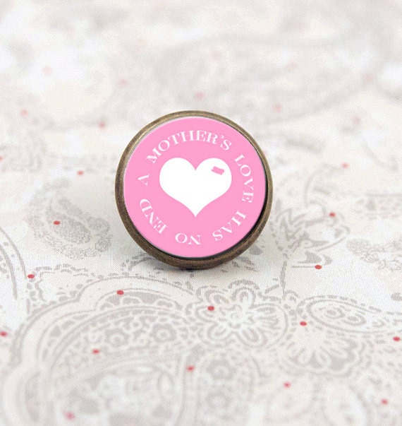 A Mother's Love Brooch Pin, Tie Tack, Gift for Mom