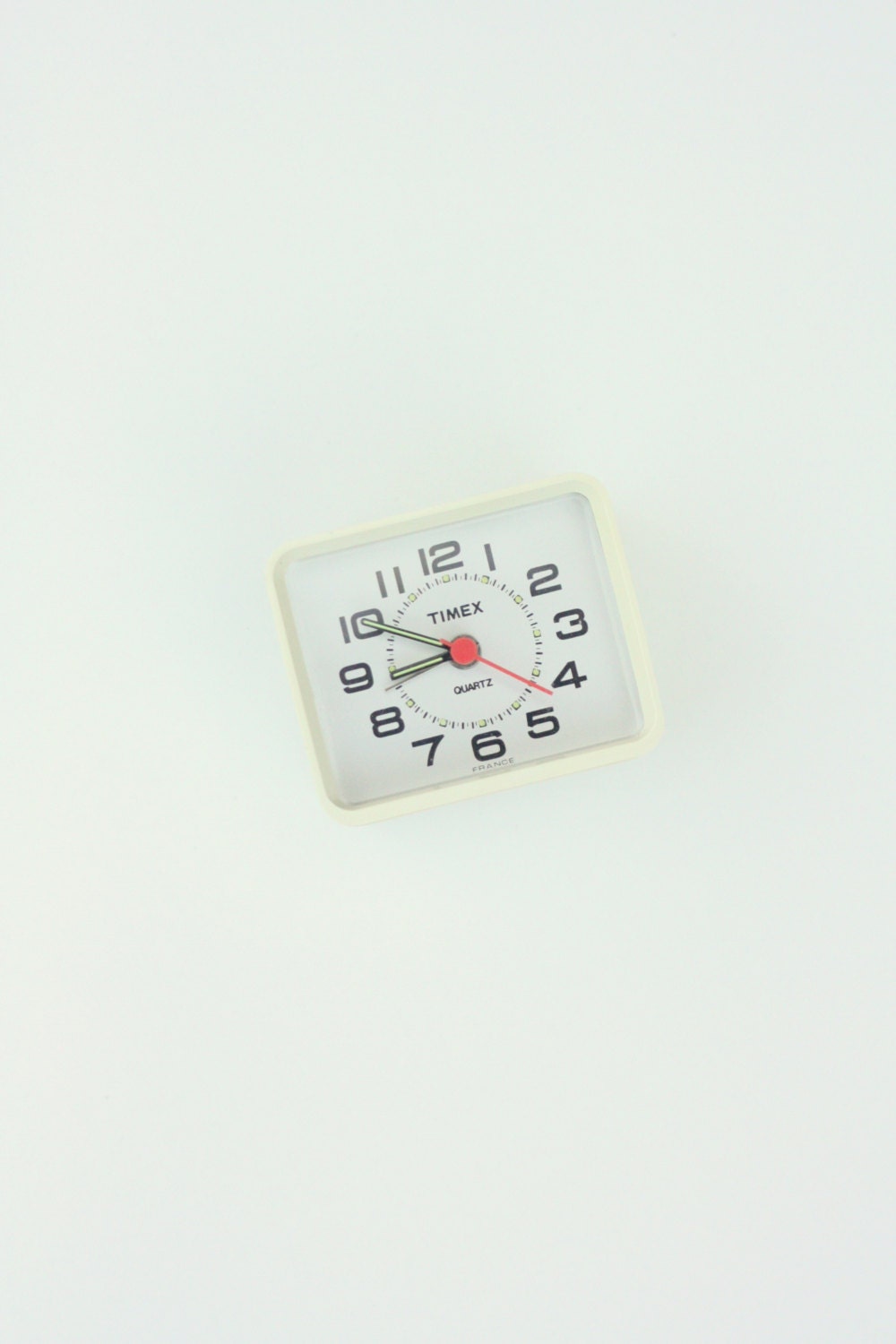 Battery Powered French Made TIMEX Small Travel Alarm Clock