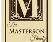 Personalized Family Name Sign, Custom Family Established Wood Sign, Hand Painted ,Vinyl Lettering 12x18