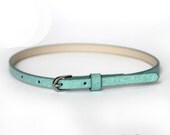 Toddler or Baby Girls Mint Glitter Belt