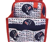 Hanging Car Organizer in Houston Texans Red & Blue