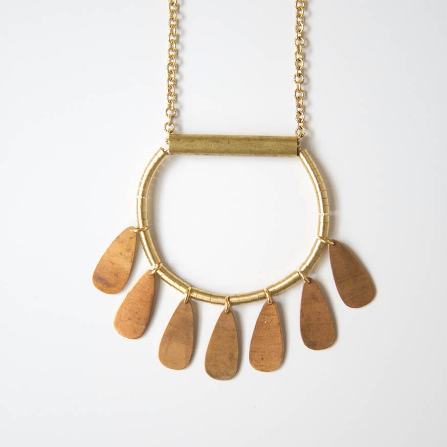 Opal // handmade eco friendly necklace
