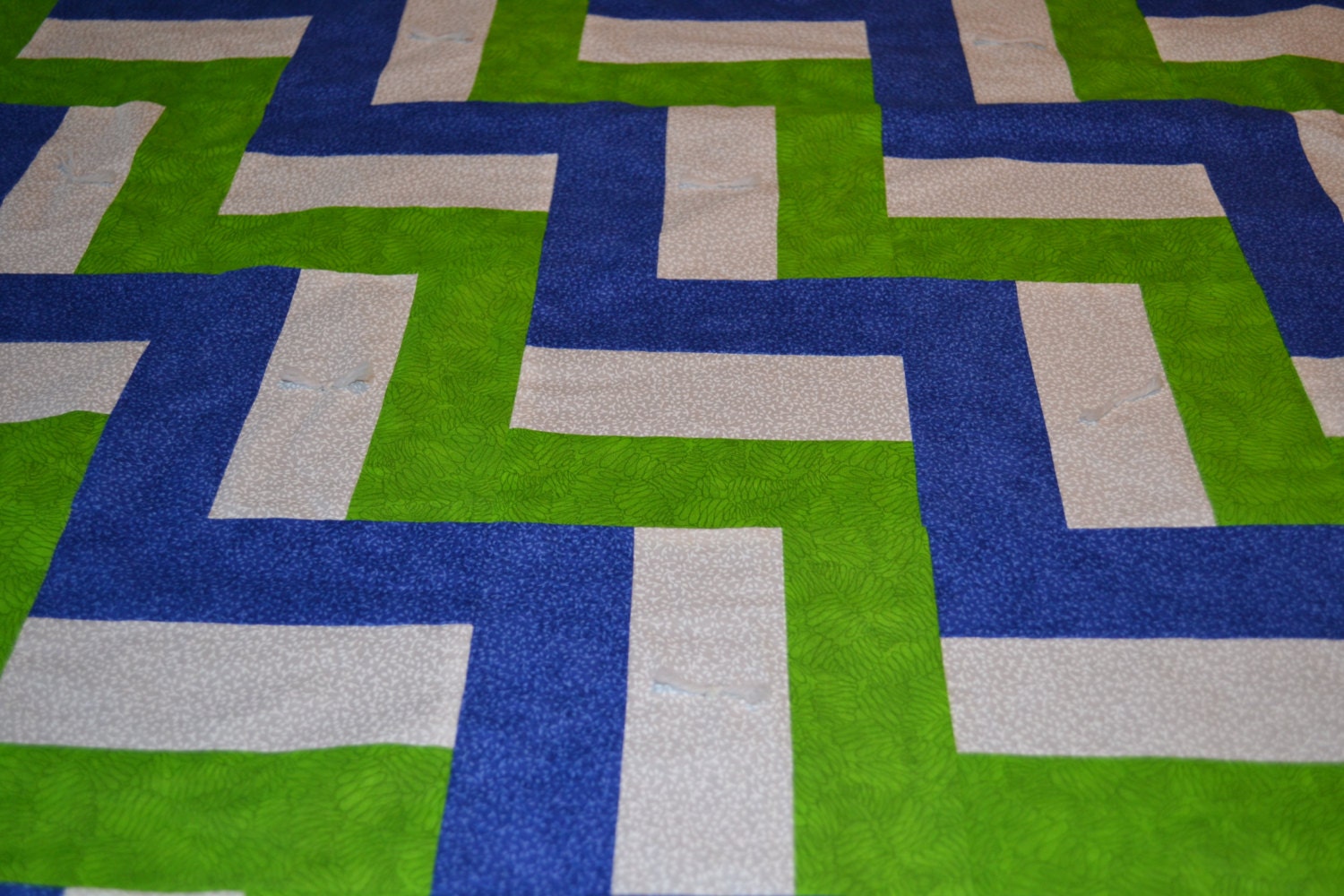 RESERVED FOR CINTIA (4 0F 5) Green and Blue Quilt