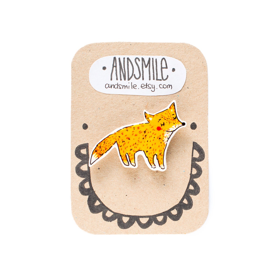 Fox Brooch