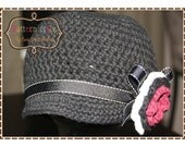 Newsboy Hat Crochet Pattern - JANINE - 226