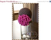 ON SALE Flower Headband Hat Crochet Pattern - DELILA - 222