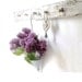 Wood Shabby Wall Coat Hook. Country Cottage Chic. WHite Shabby picket fence style peg hanger