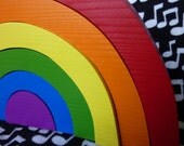Rainbow Stacker - Handpainted Wood Toy