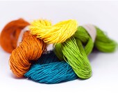 One skein of Orange Paper Twine / Paper Cord
