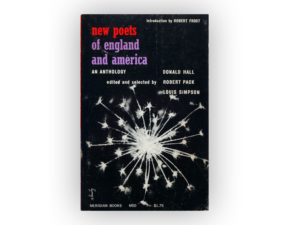 Elaine Lustig book cover design, 1957. "New Poets of England and America: An Anthology"