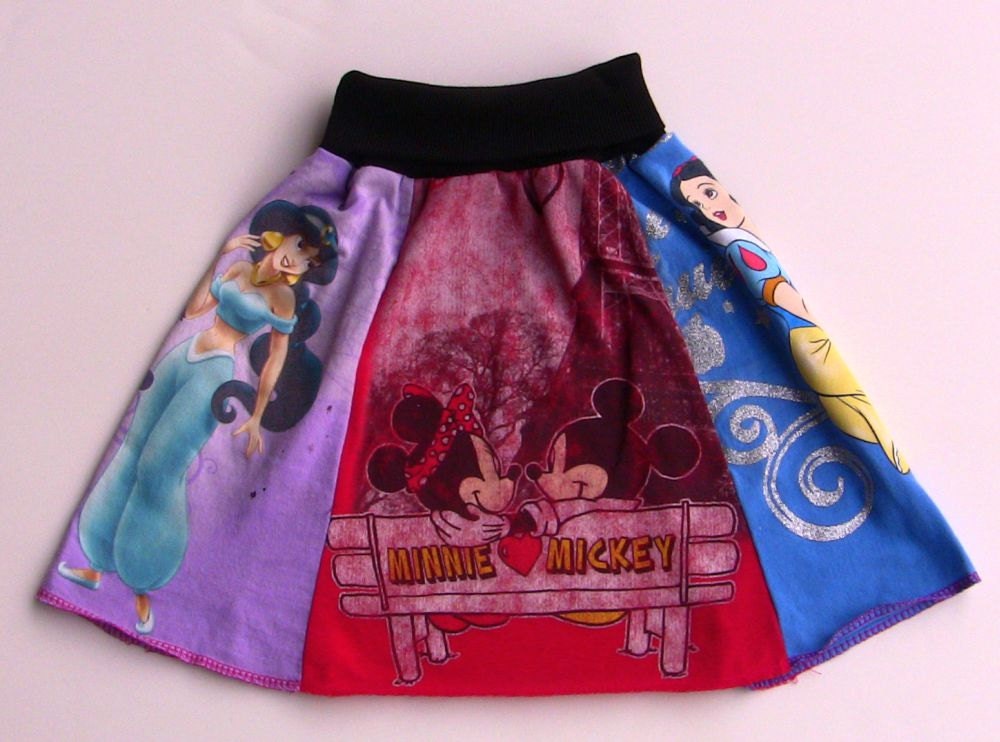 Upcycled Disney Skirt Girls Size 2/3T