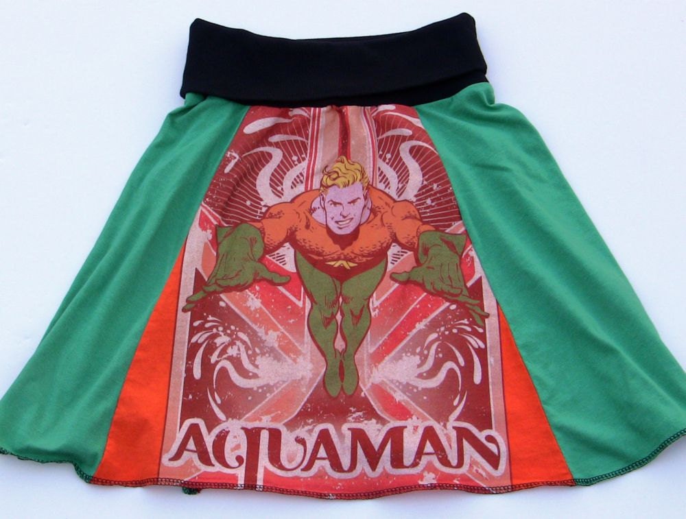 Eco Friendly Aquaman Skirt Womens Size S/M