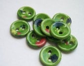 Apple Green Ceramic buttons