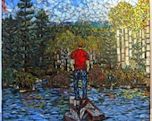 Stained Glass Mosaic "Reflection" Mural