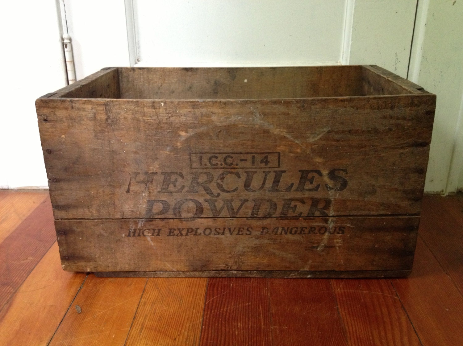 Old Wooden Hercules Explosives Box