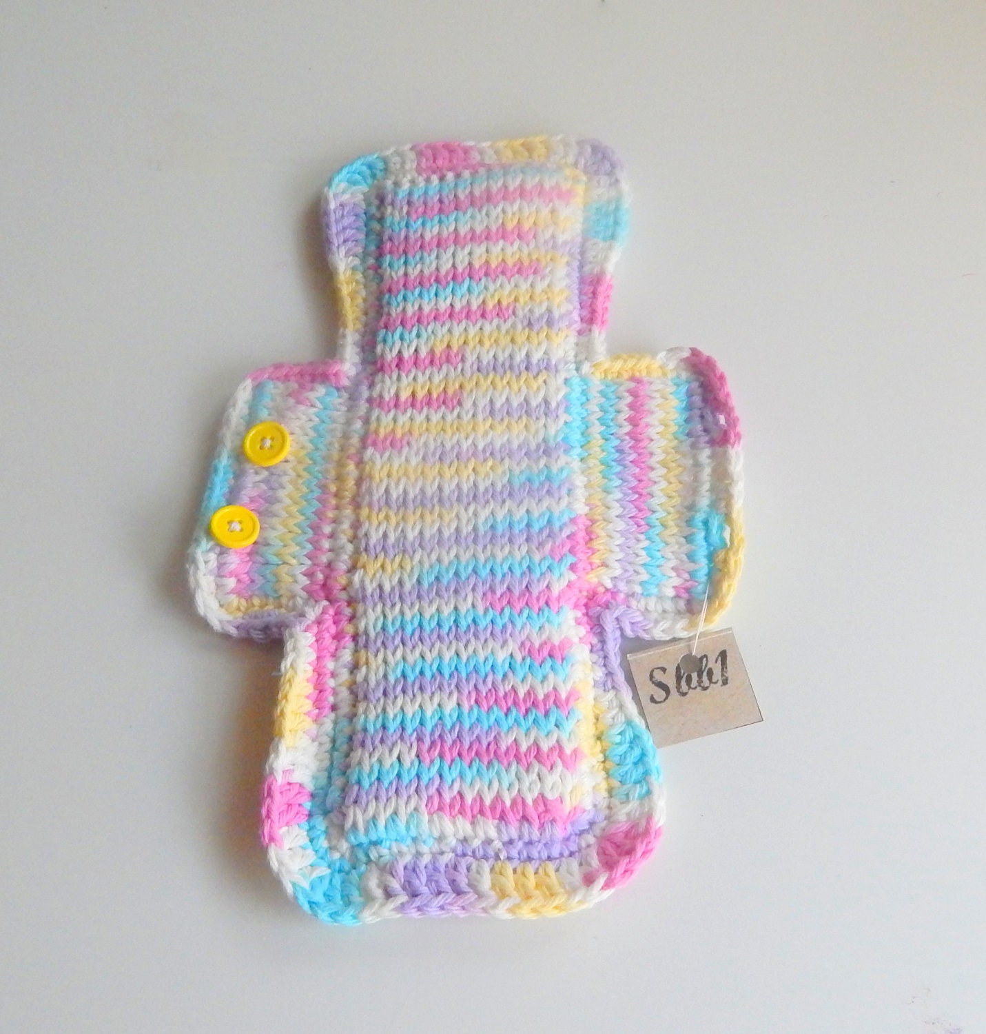 Colonial Inspired Hand Knitted Reusable Menstrual Pad