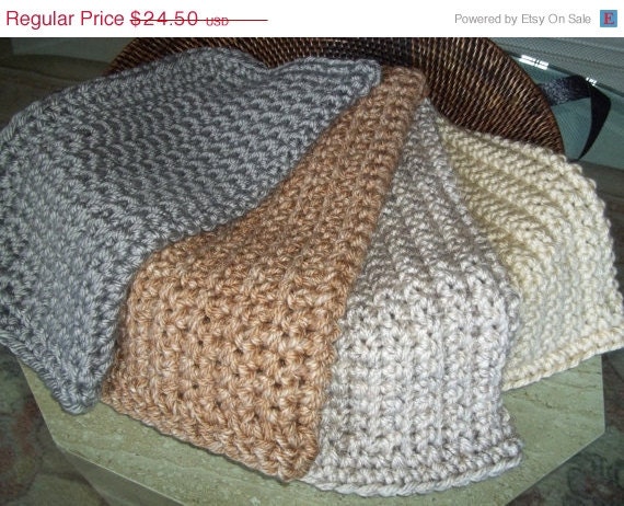 ON SALE Newborn Photo Prop Blanket Newborn Baby Photography Prop Hand Crochet Blankets 16 x20  pick your color