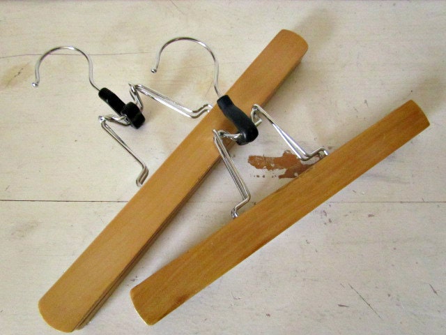 Vintage Pants Hangers / Set of 2 / Perfect for Office Organization and Photo Display