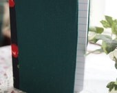 Green With Cherry Binding Mini Notebook  FREE SHIPPING