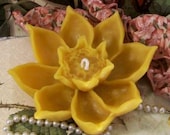 Beeswax Lotus Flower Candle And It Is A Floater Floating Candle As Well