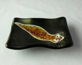 Planarian Dish Fused Glass Yellow Gold