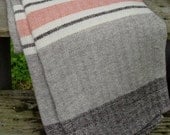Available to Ship Friday, February 7, 2014  Merino Wool Blanket Hand Woven by Dianne Nordt
