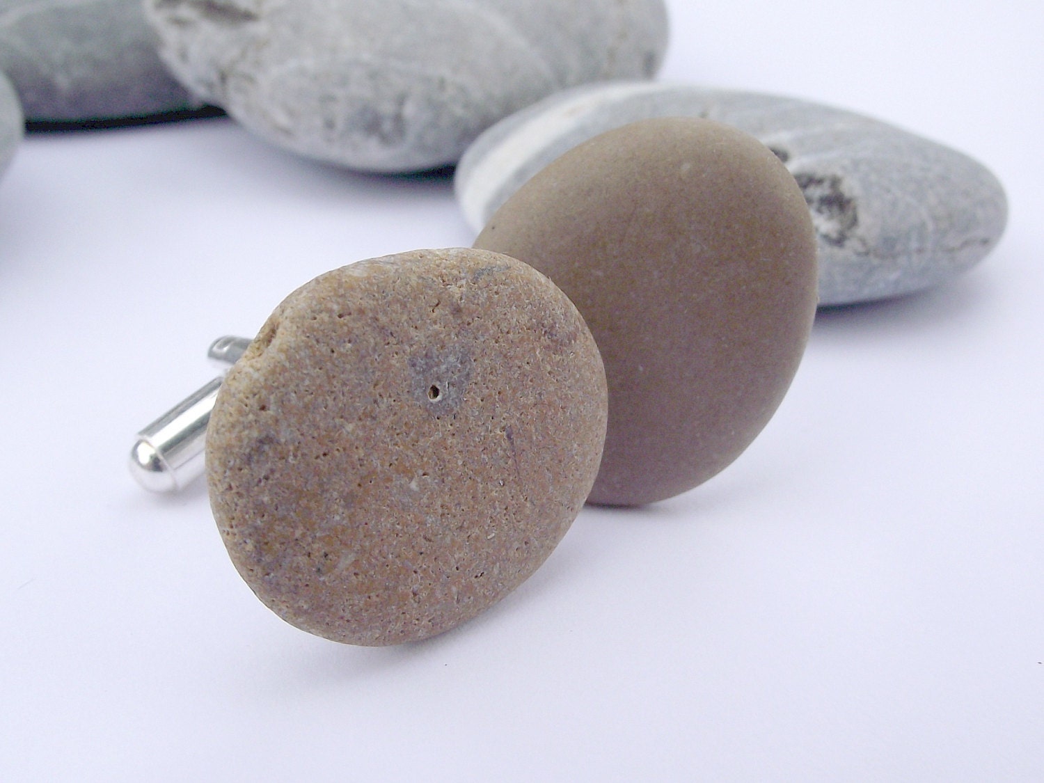 Cuff links. Eco friendly. Beach jewelry for beach weddings by Oceangifts