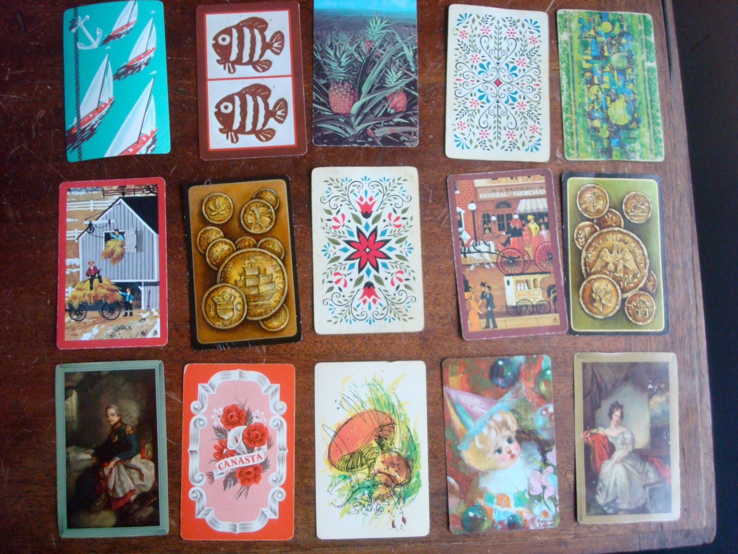 lot of 15   - scrapbooking altered art collage aceo vintage ephemera paper swap trading card cards