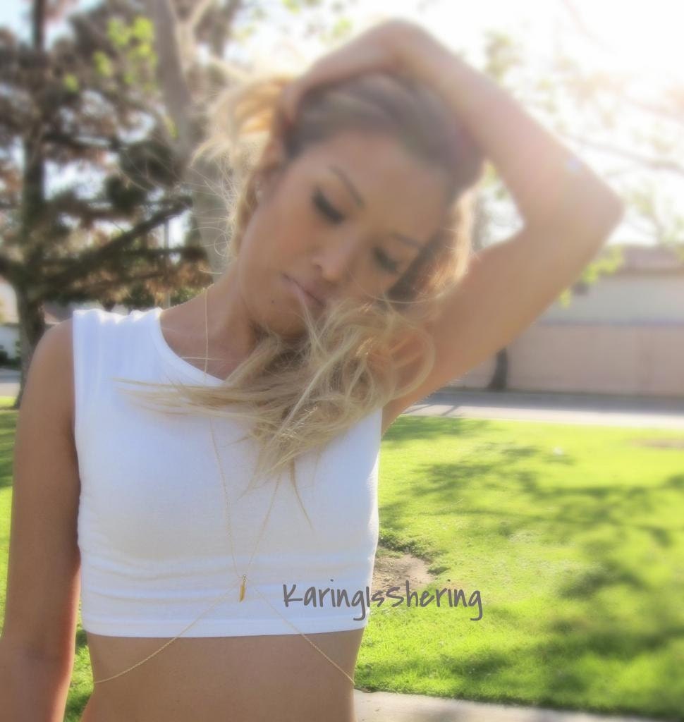 Dainty Feather Body Chain