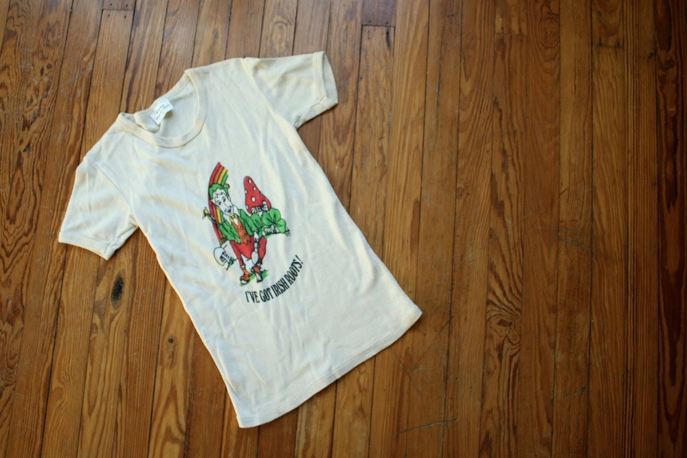 Vintage 1970s Irish Roots TShirt Size M