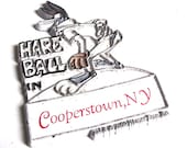 1992 Warner Brothers Bugs Bunny Hare Ball Cooperstown, NY Souvenir Magnet