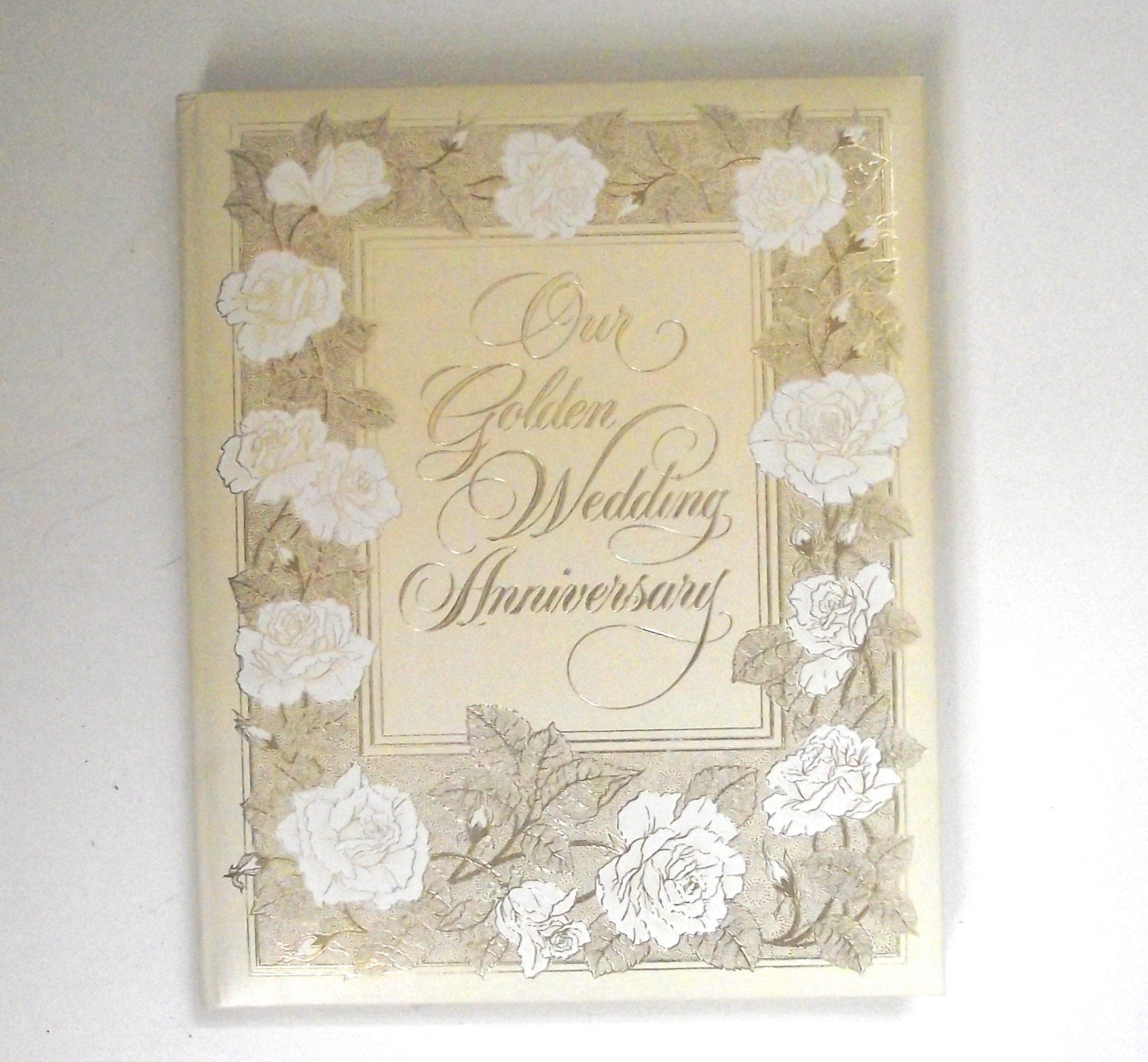 Our Golden Wedding Anniversary, Vintage Hallmark Cards Blank Book ...