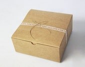 12- 6 x 6 x 3 1/4 inch  Kraft Cupcake or Gift Boxes