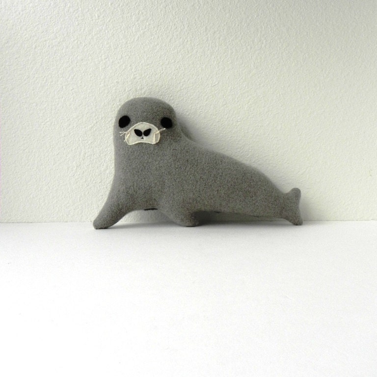 the Seal -- petite wool plush