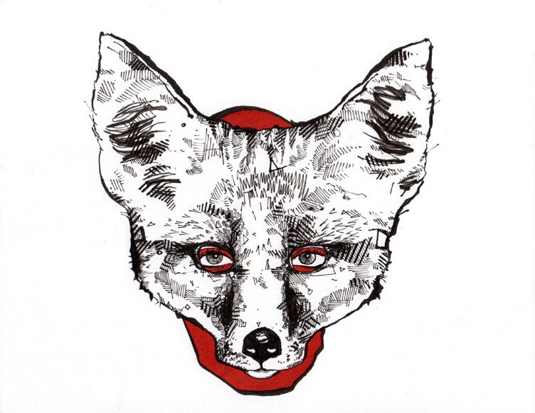 Red Fox - 22" x 17" - POSTER SIZE Print