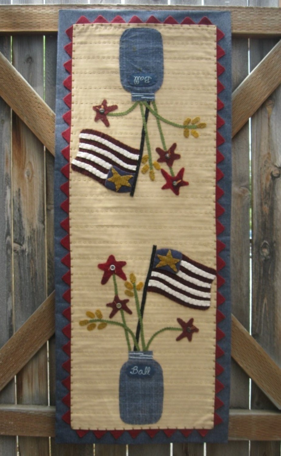 Summer Picnic Wool Table Runner Pattern