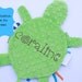 Yertle the Turtle- BROWN-BLUE or PINK -Crinkle Crackle Sensory toy