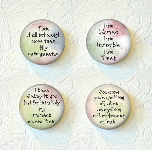 Magnet Set Of 4 Funny Sayings  "Buy 3 get 1 Free"  277M