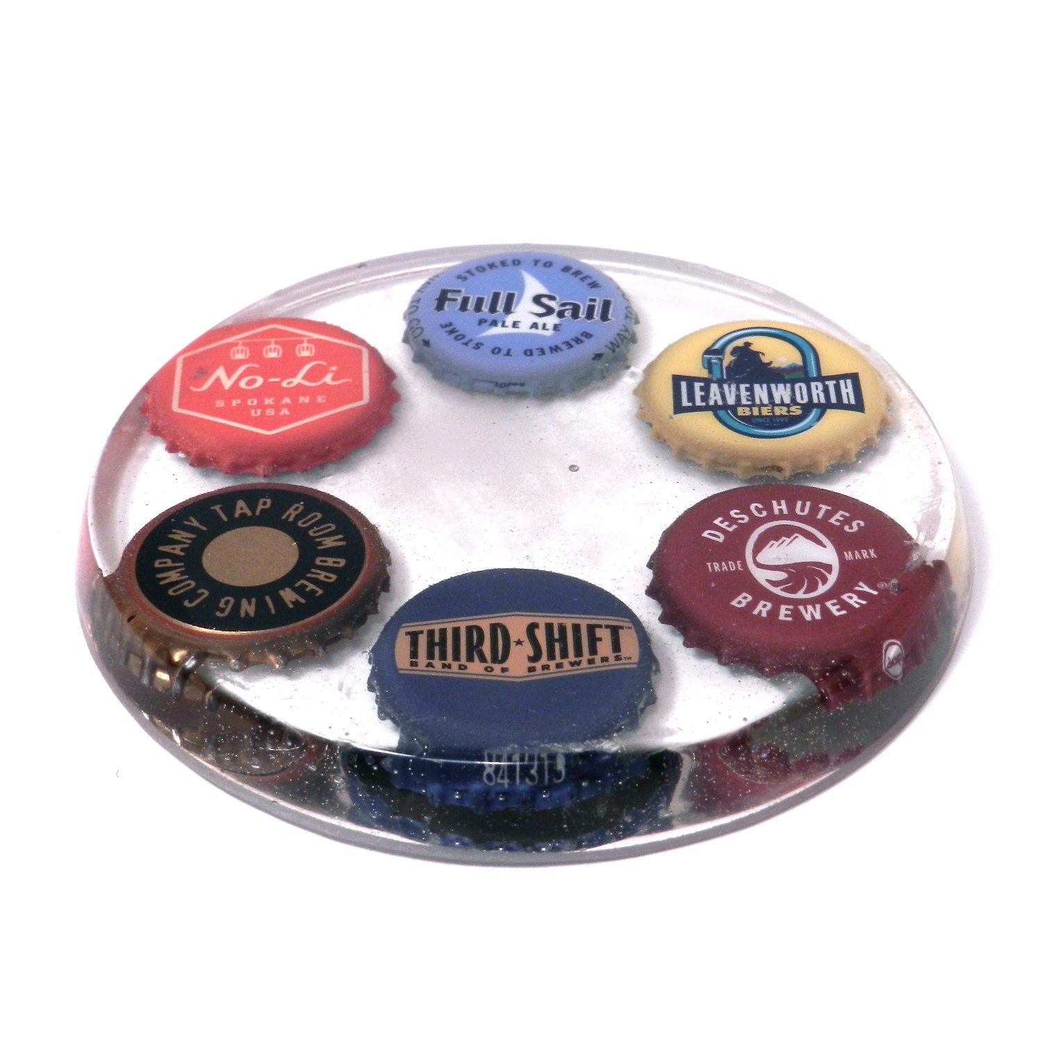 Miscellaneous Beer Bottle Cap Resin Coaster by creativityismessy