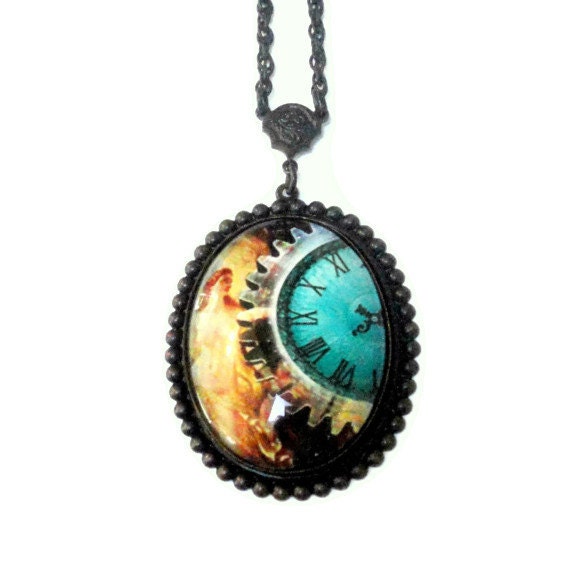 Steampunk Fashion - Oxidized Dark Metal, Steam Punk Jewelry, Steampunk Gifts
