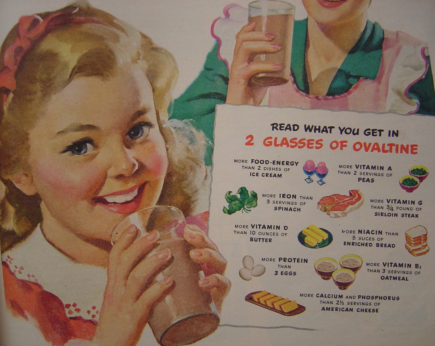 1946 Mc Call's Original Magazine Advertisement - Ovaltine