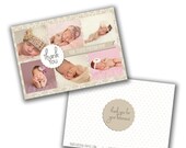 ON SALE INSTANT Download -  Thank you Card Template for Photographers - 0777