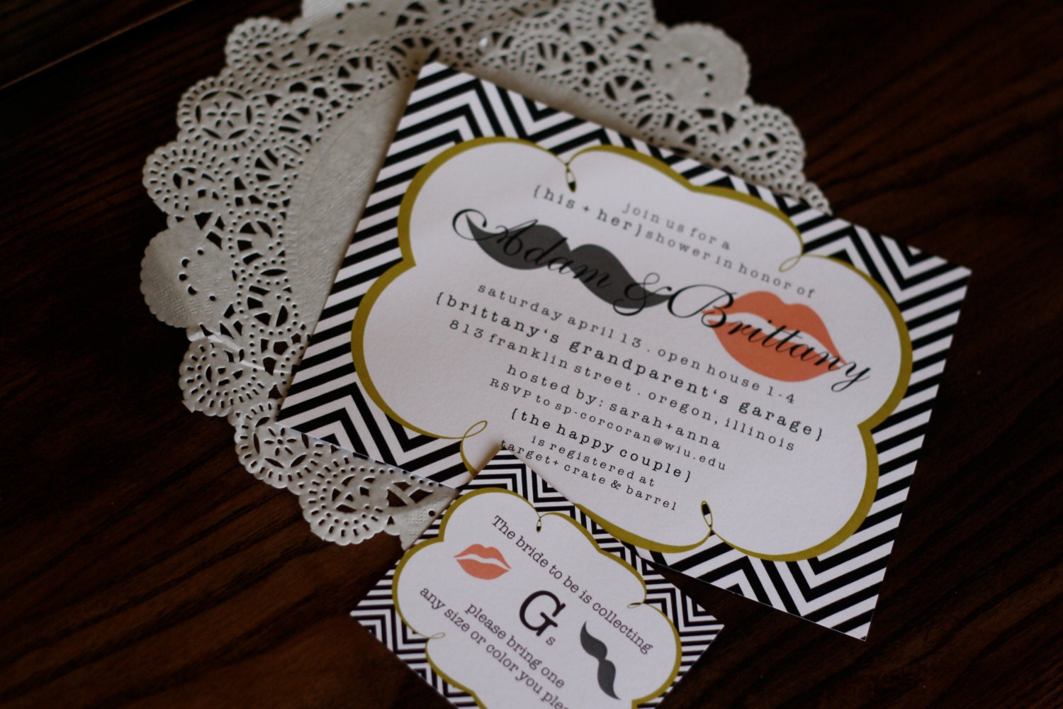 CUSTOM Modern Couple's Shower Invitation Il_170x135