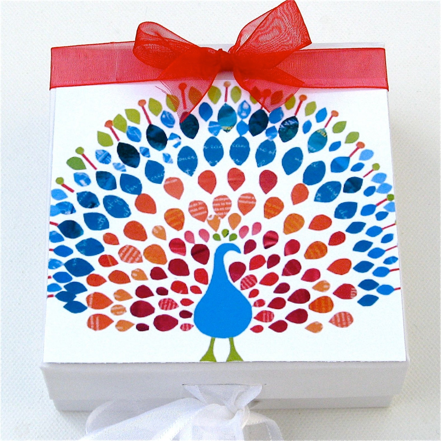 Peacock Keepsake Box