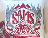 Supernatural - Sam Winchester Pillow Cover - Hand Printed and Sewn