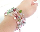 Cuff Bracelet, Wrap around, Summer Joy.