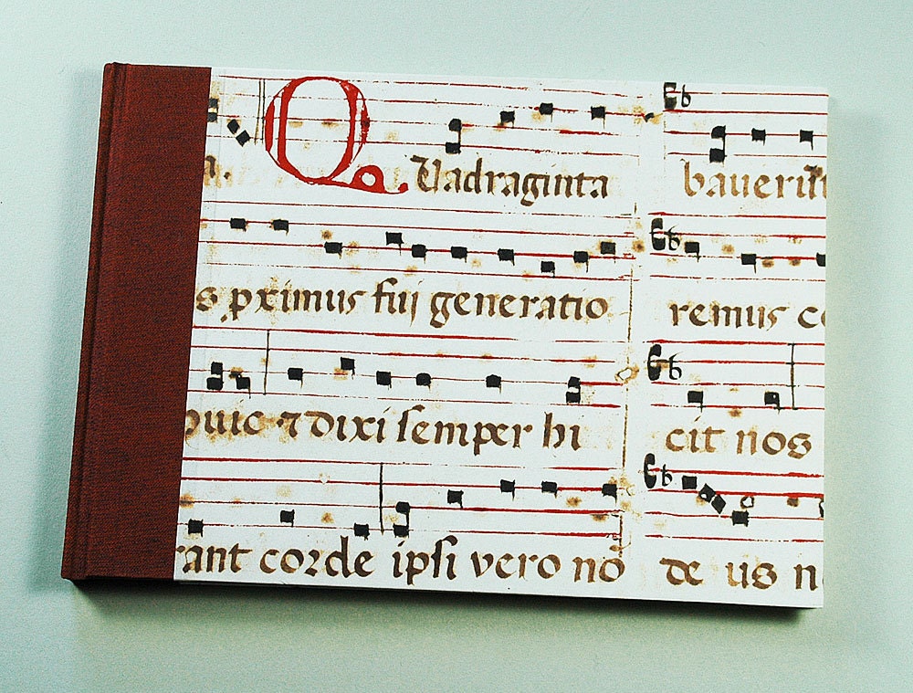 Music Journal Handmade ANTIQUE MUSIC SCORE