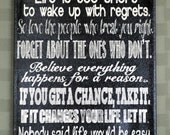 Mad-4-Grads Super Sale No Regrets - Expressive Art on Canvas wall decor for Dorm, kitchen, Kids room, family room wall art